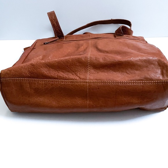 Spikes & Sparrow Large Brown Leather Tote - Picture 5 of 7